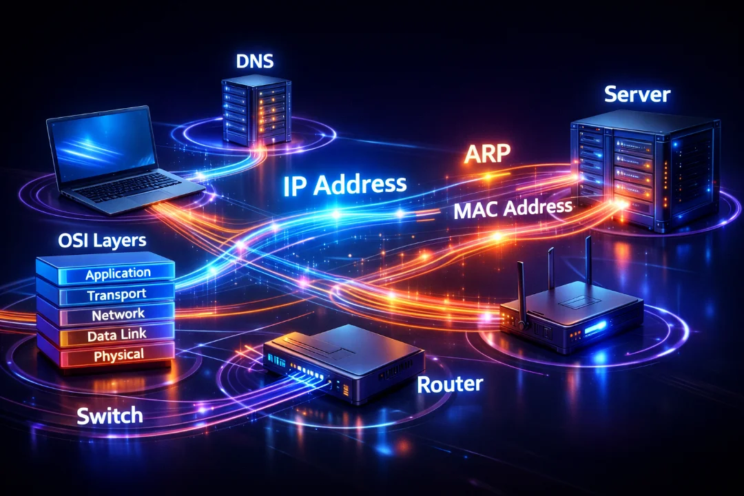 The Life of a Packet: Step-by-Step Networking Guide for Beginners